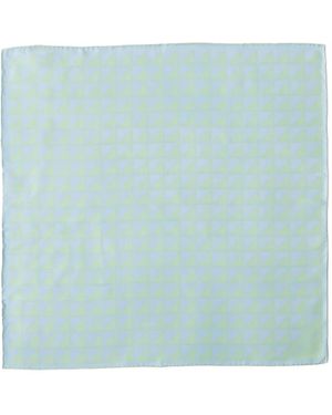 Prada Printed Silk Twill Scarf 55X55 - Blue