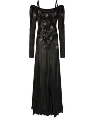 Rabanne Jersey Maxi Dress - Black
