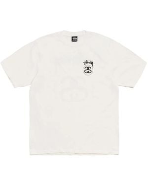 Stussy Cotton Graphic T-Shirt - Bianco