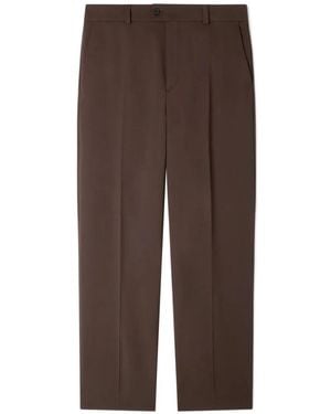 Sandro Oversized Wool Pants - Black
