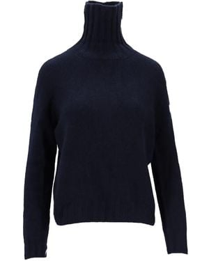 LA ROSE Roll-Neck Jumper - Blue