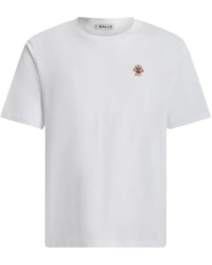Bally Crest Cotton T-Shirt - White