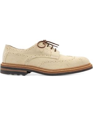 Brunello Cucinelli レザー ダービーシューズ - ホワイト