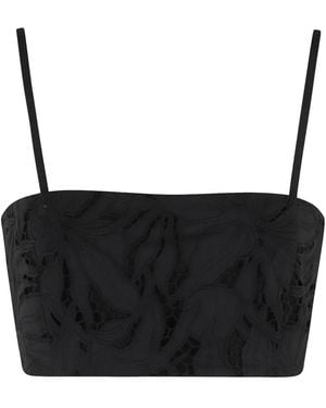 Isabelle Blanche Cotton Top - Black