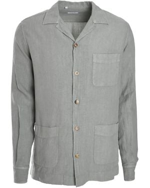 Boglioli Linen Overshirt - Grey