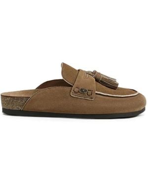 Sam Edelman Astrid Tassel-Detail Mules - Brown