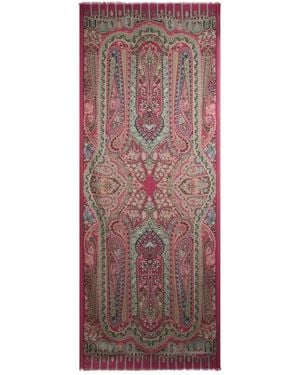 Etro Schal Mit Paisleymuster - Braun