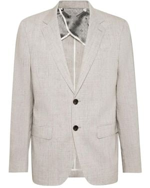 Billionaire Single-Breasted Blazer - White