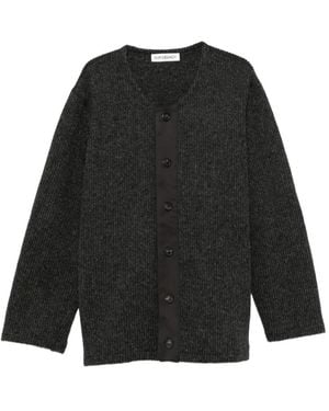Our Legacy Pressed Wool Cardigan - Black