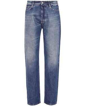 Ferragamo Straight-Leg Denim Pants - Blue