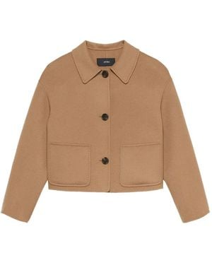 Arma Patch-Pockets Buttoned Jacket - Natural