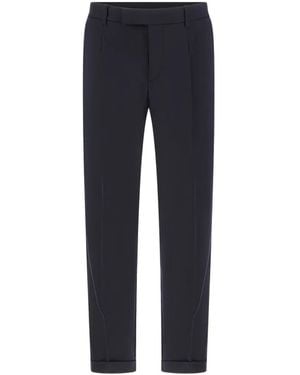 Cruna Tortona Pleated Pants - Blue