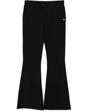Liu Jo Pantalon Évasé À Appliqué Milanese - Black