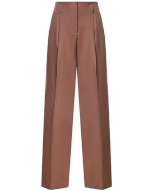 Golden Goose Pleated Wide-Leg Trousers - Brown