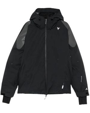 ROA Hooded Panelled Jacket - Black