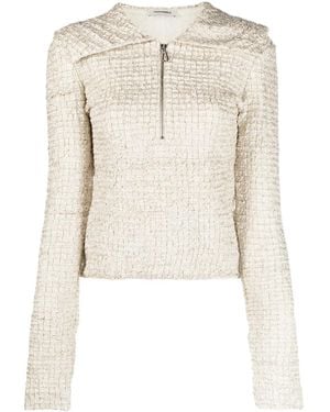 Nanushka Leiko リボン トップ - ナチュラル