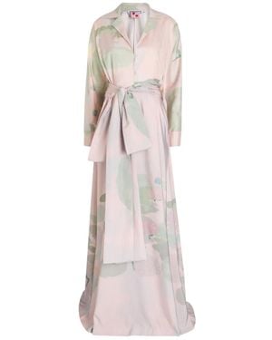 BERNADETTE Floral-Print Belted Dress - Pink