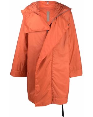 Rick Owens Oversized Hooded Parka - Orange