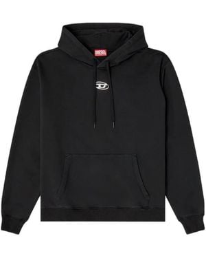 DIESEL Norm Logo-Print Hoodie - Black