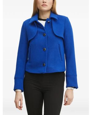 Morgan Button Front Jacket - Blue