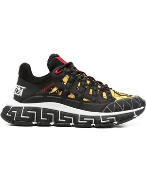 Versace Trigreca Low Top Trainers - Men's - Rubber/polyamide/polyurethane - Black