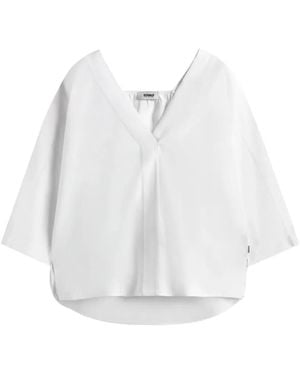 Ecoalf Pia V-Neck Top - White