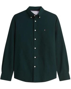Tommy Hilfiger Button-Down Collar Long-Sleeve Shirt - Green