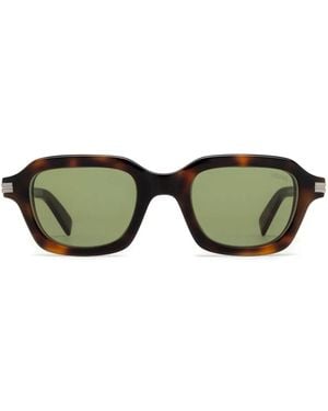 ZEGNA スクエアフレーム サングラス - グリーン
