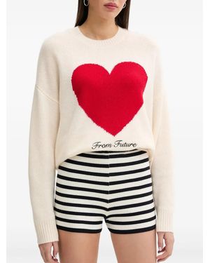 From Future Striped Ribbed Shorts - Black