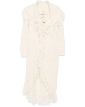 Cult Gaia Victoria Fringe-trimmed Coat - ホワイト