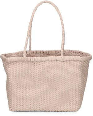 Dragon Diffusion Small B Weave Leather Tote Bag - Natural