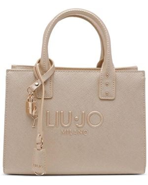 Liu Jo Small Handbag With Charm - Natural