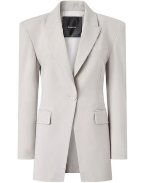 Pinko Padded Button Jacket - Grey