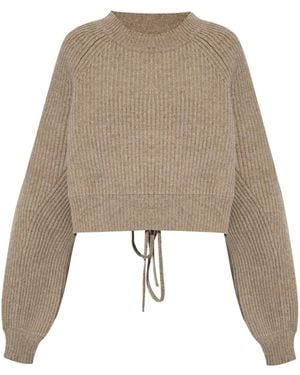 Yohji Yamamoto Round-Neck Knitwear - Natural