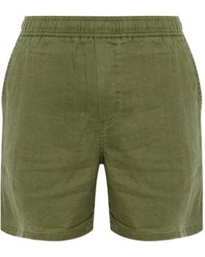 Samsøe & Samsøe Sajabari Elasticated-Waistband Shorts - Green