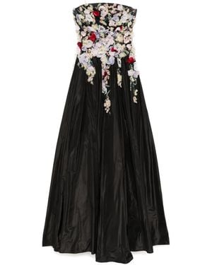 Saiid Kobeisy Robe Longue À Broderies - Noir