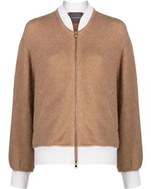 Lorena Antoniazzi Cardigan Con Design Color-Block - Neutro