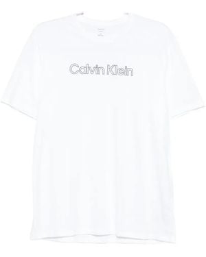 Calvin Klein Logo-Print T-Shirt - White