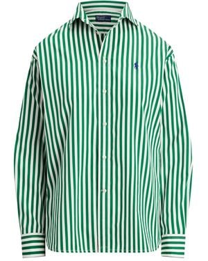 Polo Ralph Lauren Striped Button-Up Shirt - Green