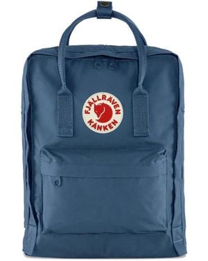 Fjallraven Kånken Logo-Patch Zip Backpack - Blue