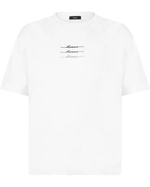 Herno Logo-Print Crew-Neck T-Shirt - White