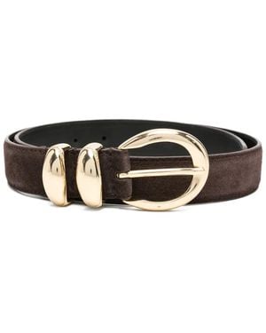 Sandro Suede Belt - White