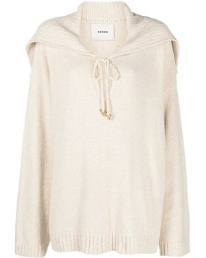 Aeron Pearl Cape-Style Sweater - Natural