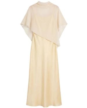 Reformation Lilibeth Asymmetric Silk Midi Dress - White