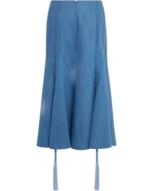 Gabriela Hearst Dion Skirt - Blue