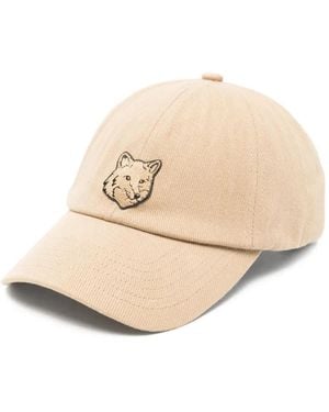 Maison Kitsuné Fox-Motif Cap - Natural