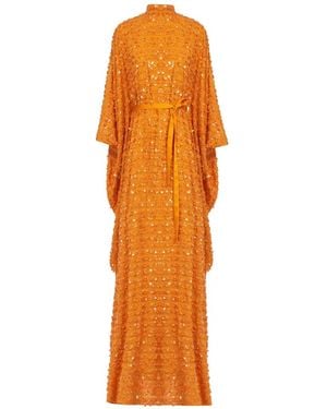 ‎Taller Marmo Caracciolo Kaftan Dress - Orange