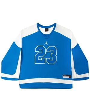 Nike Brooklyn Hockey V-Neck T-Shirt - Blue