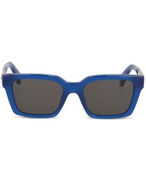 Off-White c/o Virgil Abloh Sonnenbrille mit eckigem Gestell - Blau