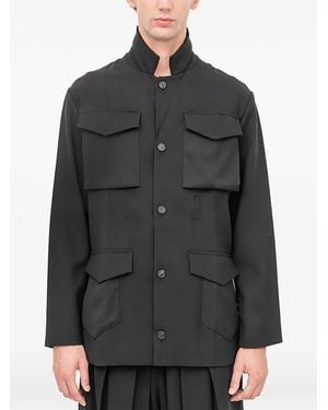 Setchu Origami Safari-Style Jacket - Black
